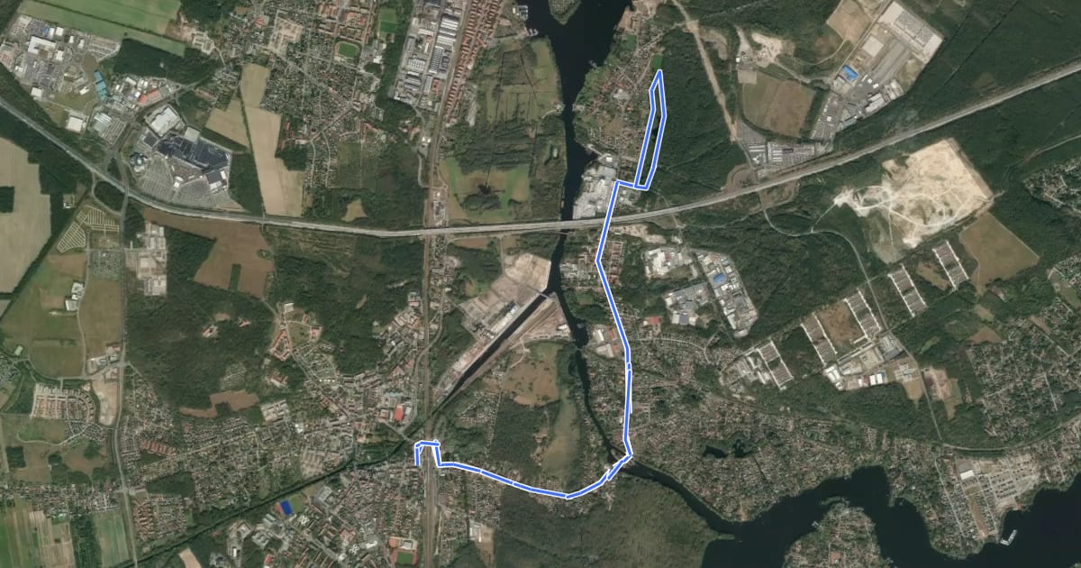Маршрут Rundwanderweg Niederlehmer Luch на спутниковом снимке