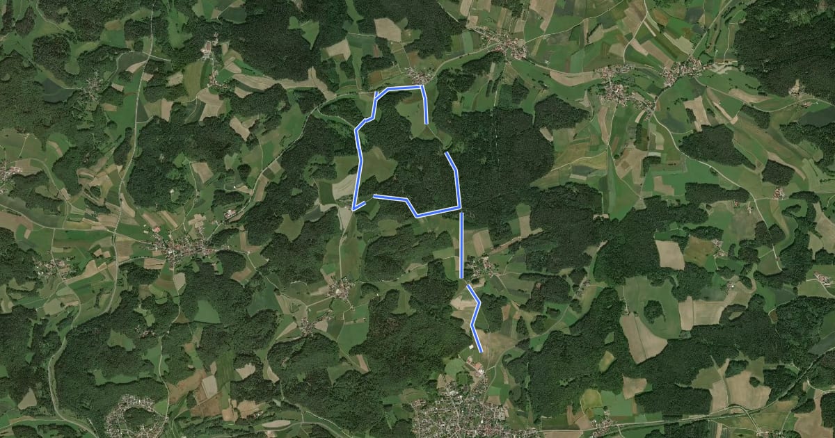 Маршрут Rundwanderweg No.5 Neunkirchen на спутниковом снимке