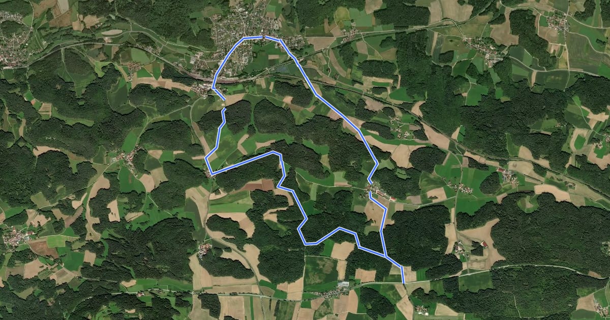 Маршрут Rundwanderweg No.7 Neunkirchen на спутниковом снимке