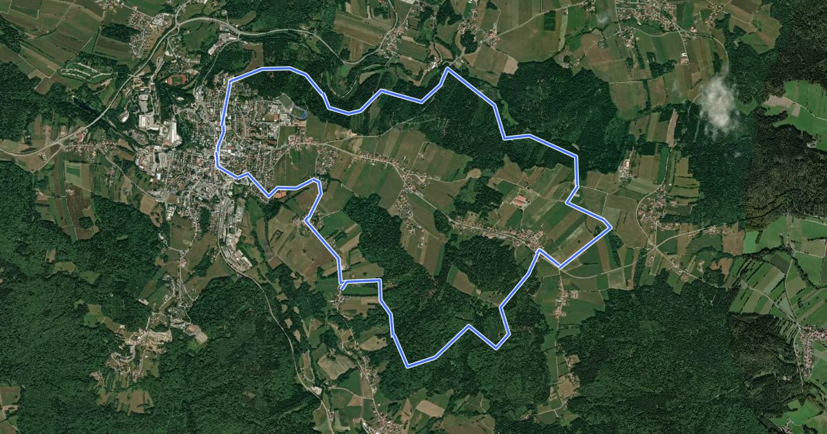 Маршрут Rundwanderweg Nr. 11: Ochsenberg - Leitenholz на спутниковом снимке