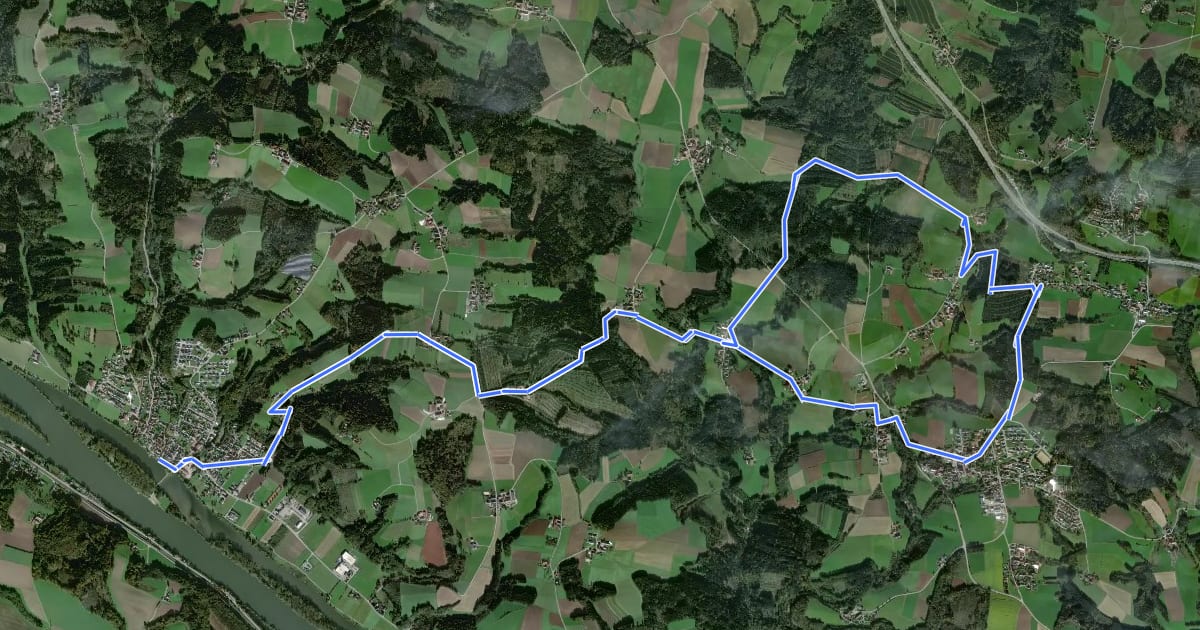 Маршрут Rundwanderweg Nr. 16 на спутниковом снимке