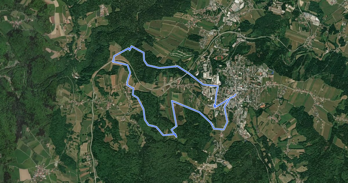 Маршрут Rundwanderweg Nr. 2: Saußbach - Falkenbach на спутниковом снимке