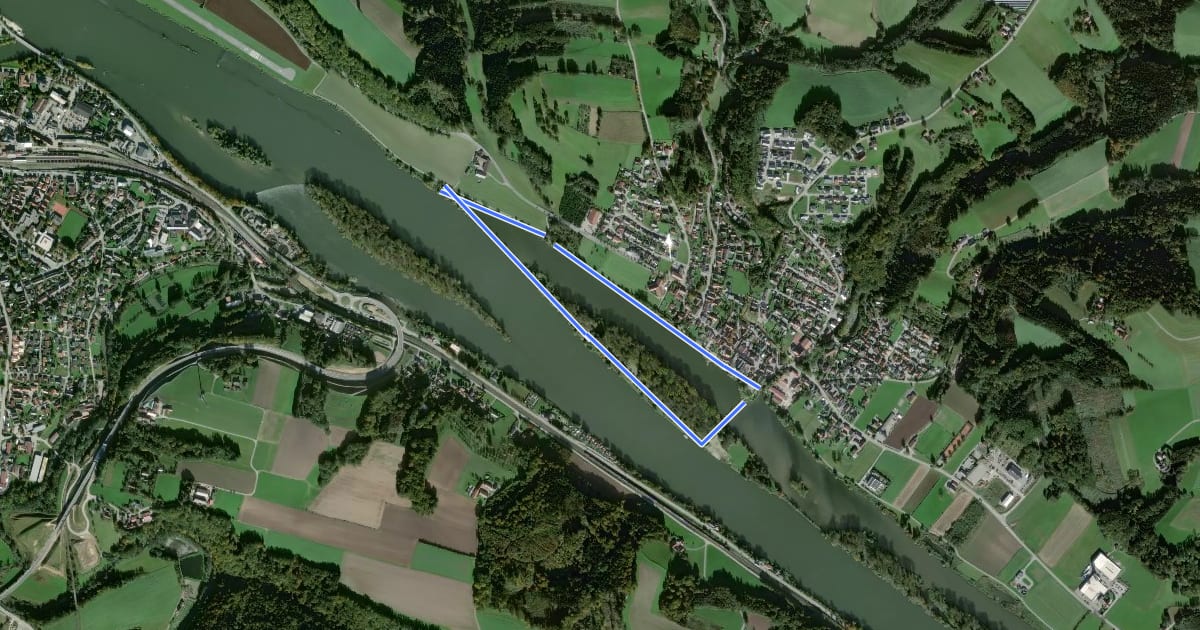 Маршрут Rundwanderweg Nr. 22 на спутниковом снимке