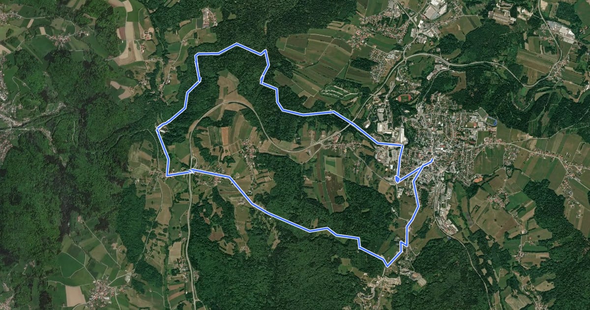 Маршрут Rundwanderweg Nr. 3: Buchberger Leite на спутниковом снимке