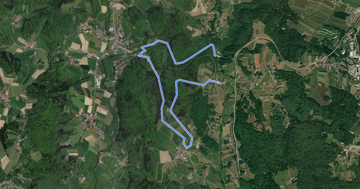 Маршрут Rundwanderweg Nr. 3a: Buchberger Leite (Verlängerung) на спутниковом снимке