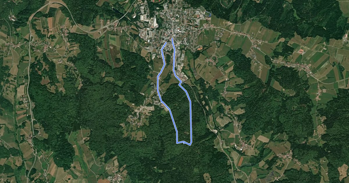 Маршрут Rundwanderweg Nr. 5: Hermannsau - Geyersberg на спутниковом снимке
