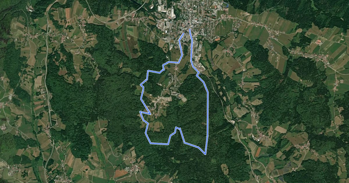 Маршрут Rundwanderweg Nr. 6: Geyersberg-Runde на спутниковом снимке