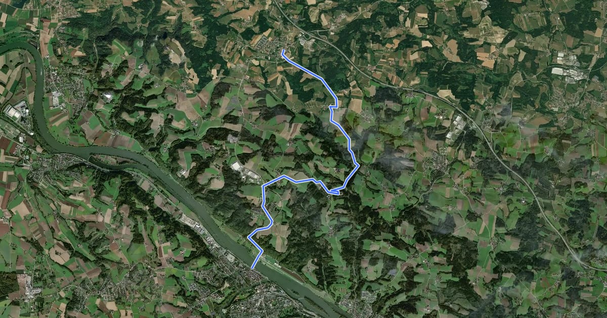 Маршрут Rundwanderweg Nr. 7 на спутниковом снимке
