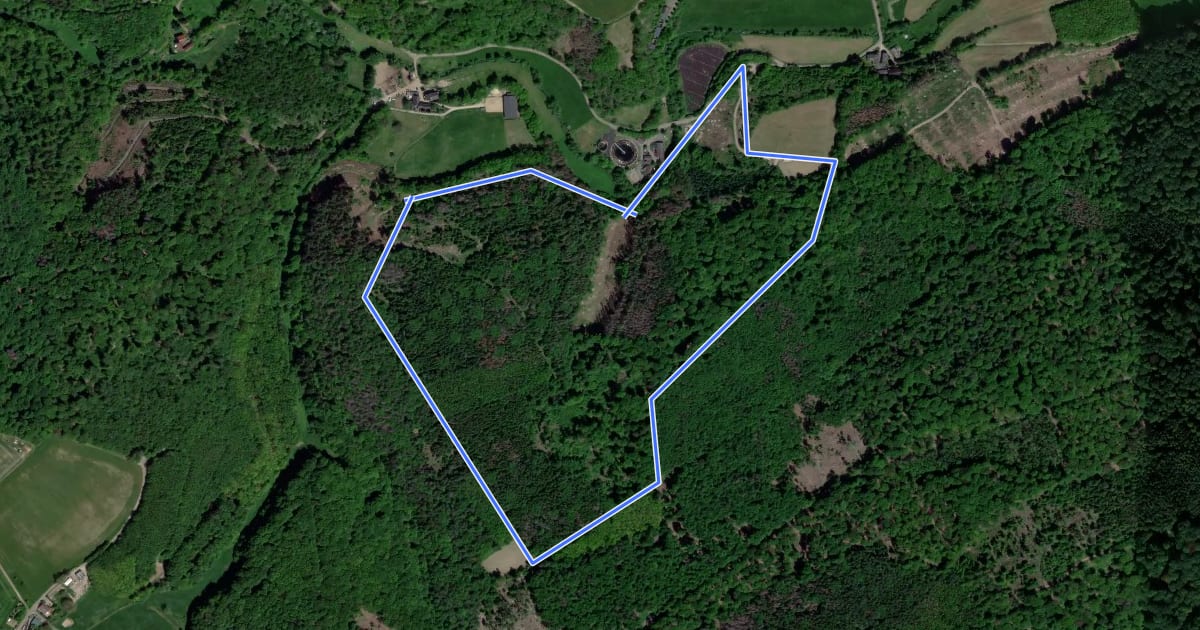 Маршрут Rundwanderweg Oberfischbach 1 на спутниковом снимке