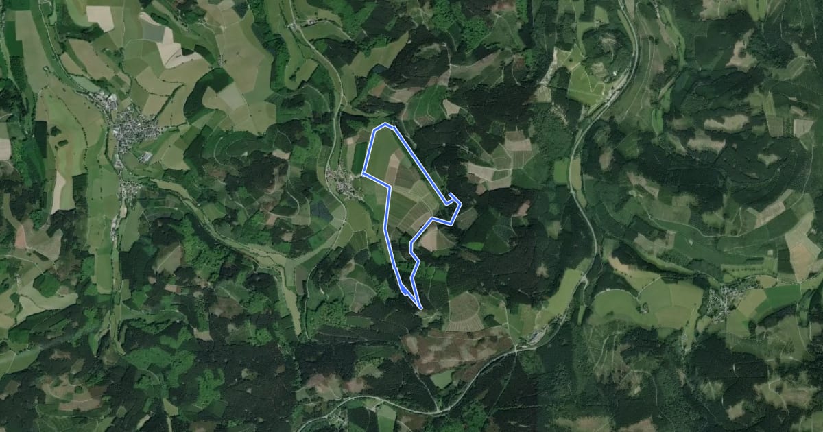Маршрут Rundwanderweg Oberrarbach 4 на спутниковом снимке