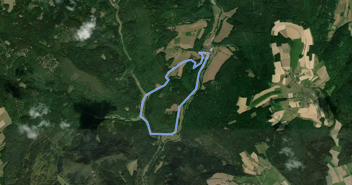 Маршрут Rundwanderweg Ottorfszelll 2 на спутниковом снимке