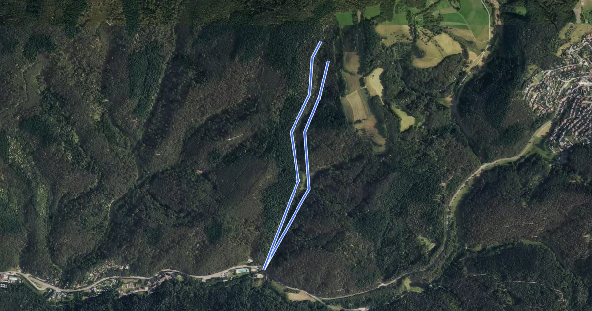 Маршрут Rundwanderweg Pappelbach 4: Pappelbachtal на спутниковом снимке