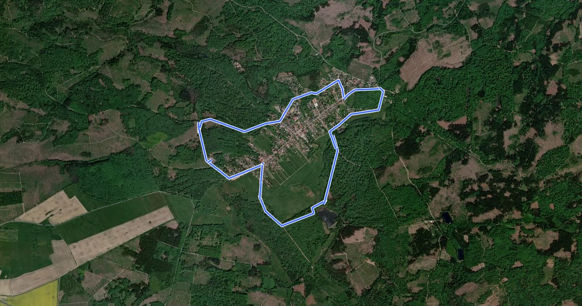 Маршрут Rundwanderweg R1 "Friedrichsbrunner Rundwanderweg" на спутниковом снимке