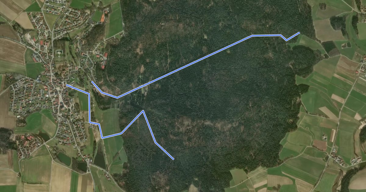 Маршрут Rundwanderweg Rannersdorf на спутниковом снимке