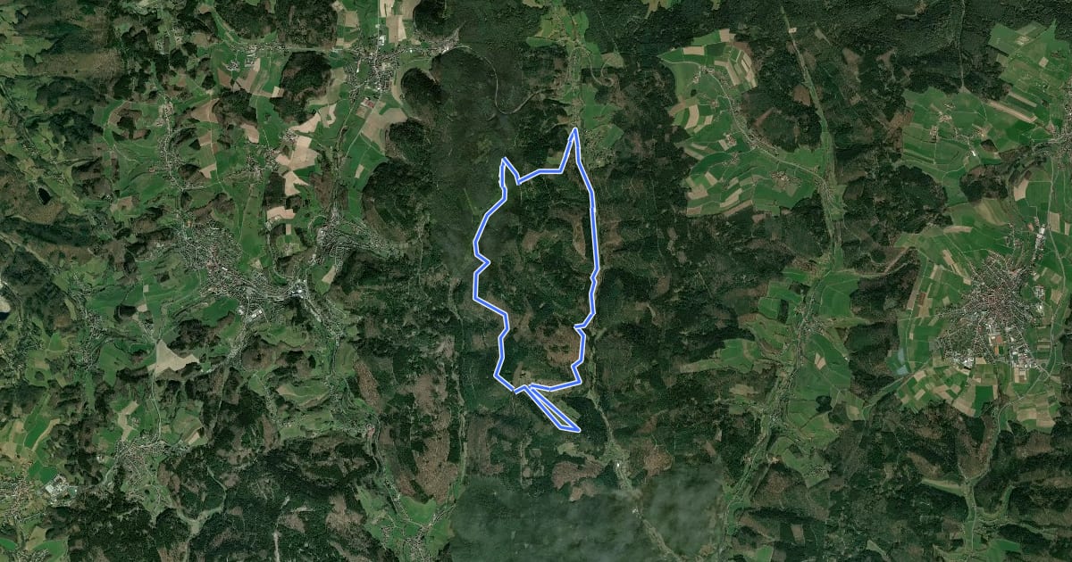 Маршрут Rundwanderweg Raubach 3: Raubacher Jockelweg на спутниковом снимке
