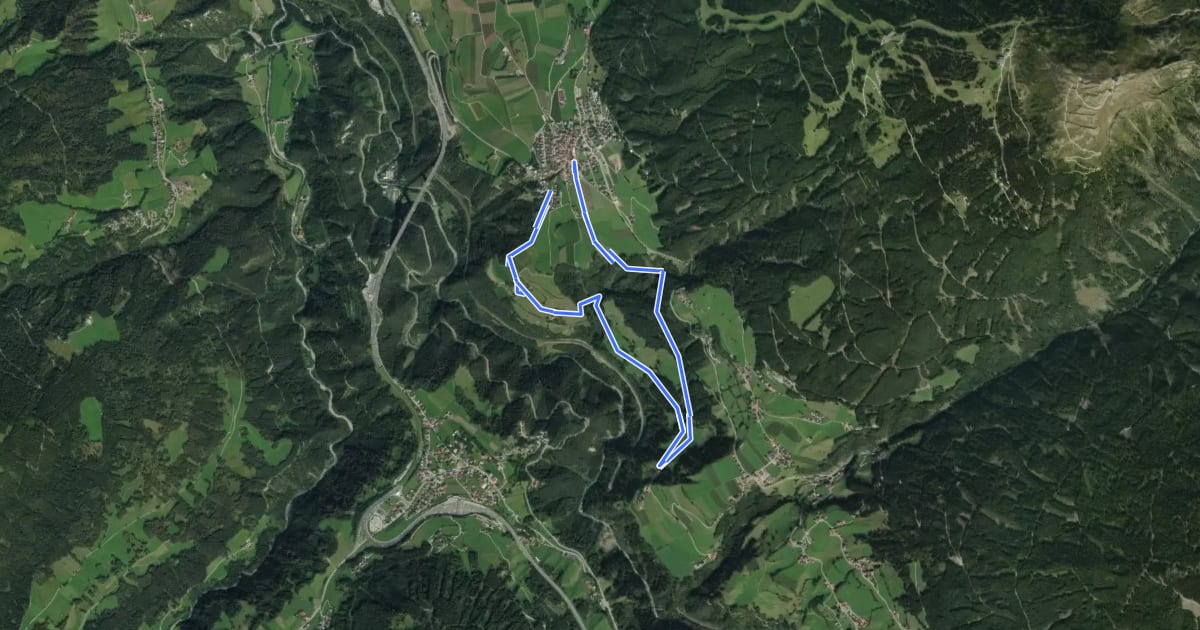 Маршрут Rundwanderweg Rauher Brunnen на спутниковом снимке
