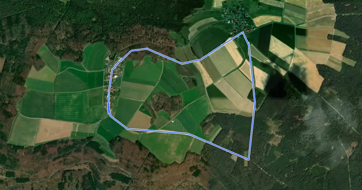 Маршрут Rundwanderweg Reichartshausen 2: Neudorf-Weg на спутниковом снимке