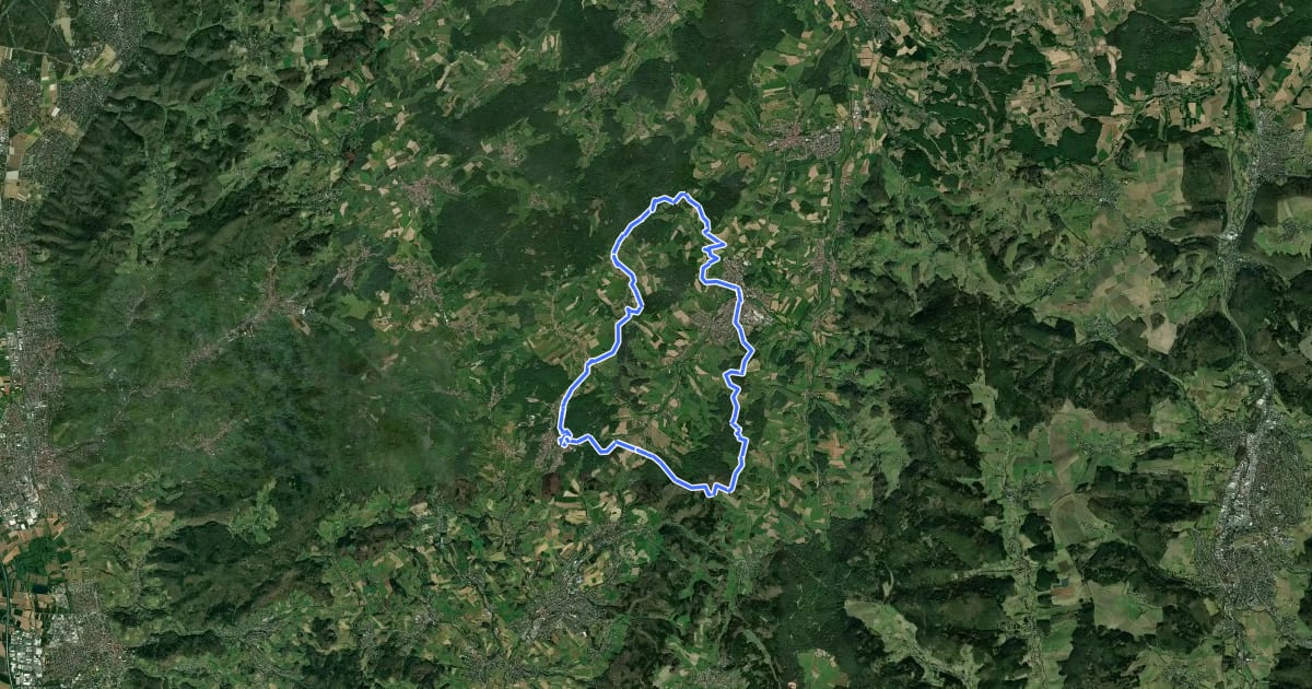 Маршрут Rundwanderweg Reichelsheim 6: Nibelungentour на спутниковом снимке