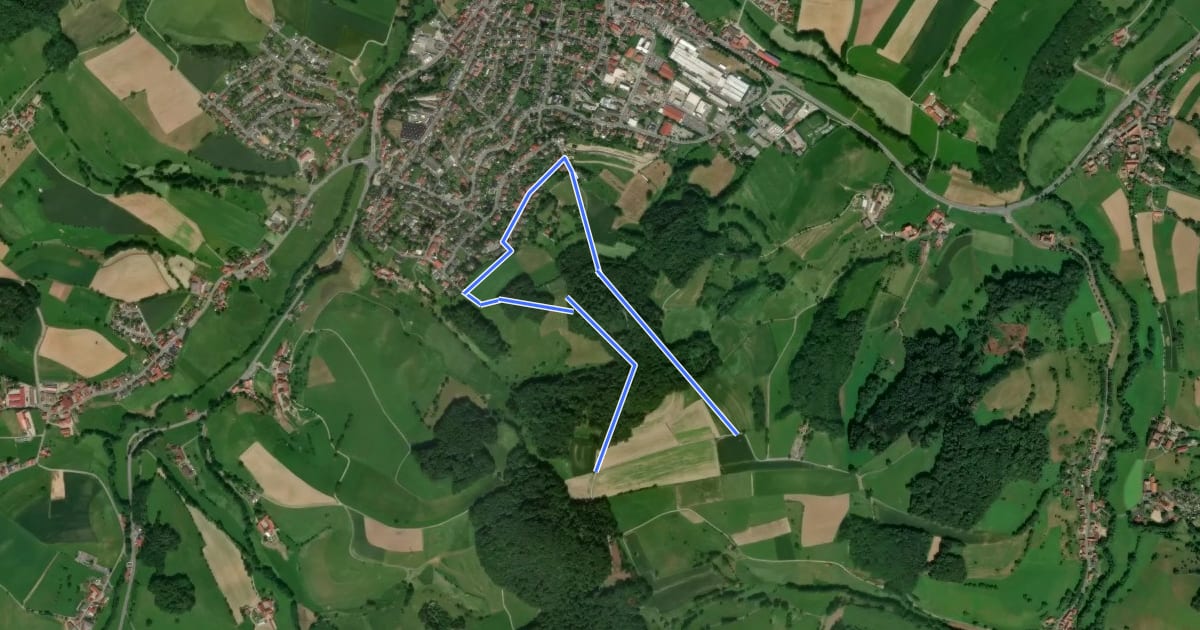 Маршрут Rundwanderweg Reichelsheim Teufelstein 2: Panoramaweg на спутниковом снимке