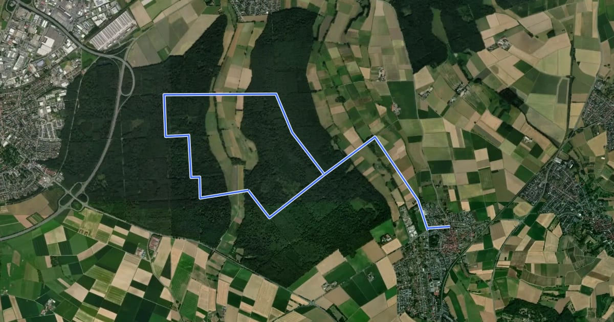 Маршрут Rundwanderweg Richen 2 : Mittelforst-Weg на спутниковом снимке