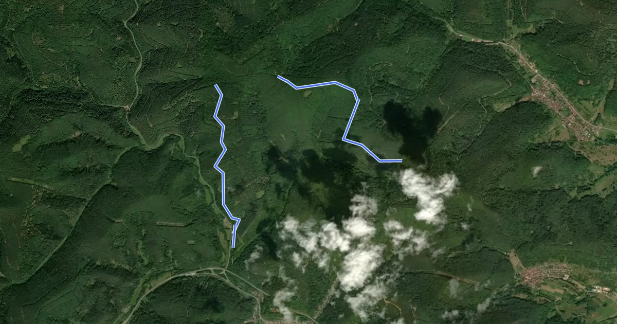 Маршрут Rundwanderweg Rinnthal: Römerweg на спутниковом снимке