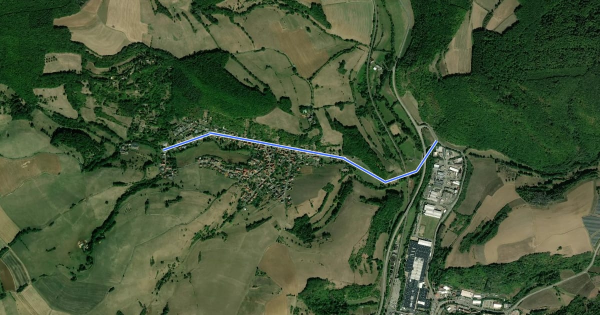 Маршрут Rundwanderweg Rockenhausen: Katzenbacher Höhenweg на спутниковом снимке