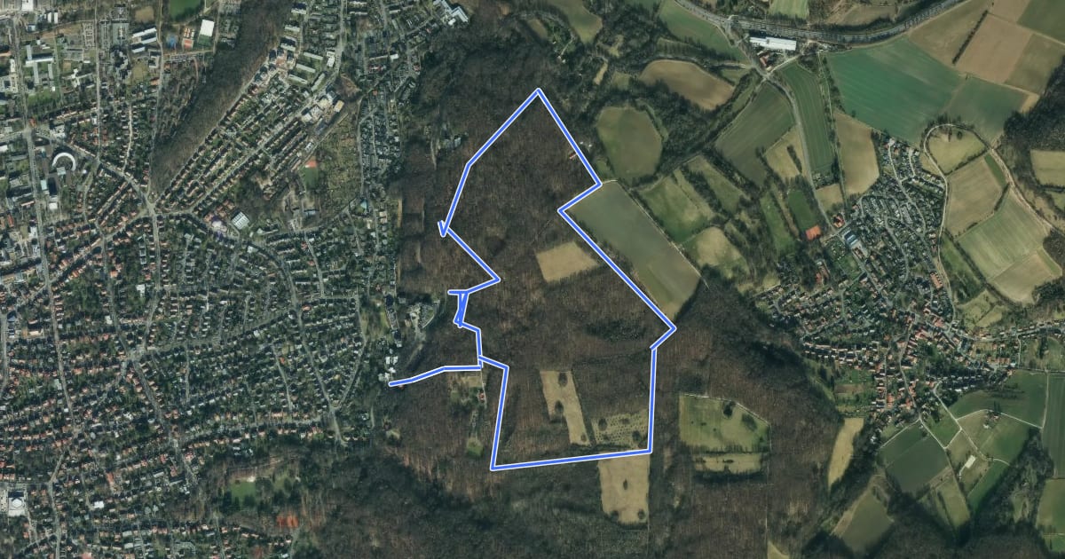 Маршрут Rundwanderweg Rohns - Tour gelber Kreis на спутниковом снимке