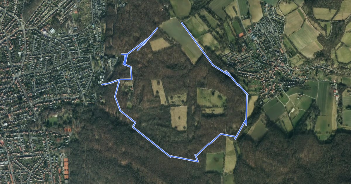 Маршрут Rundwanderweg Rohns - Tour schwarzer Kreis на спутниковом снимке