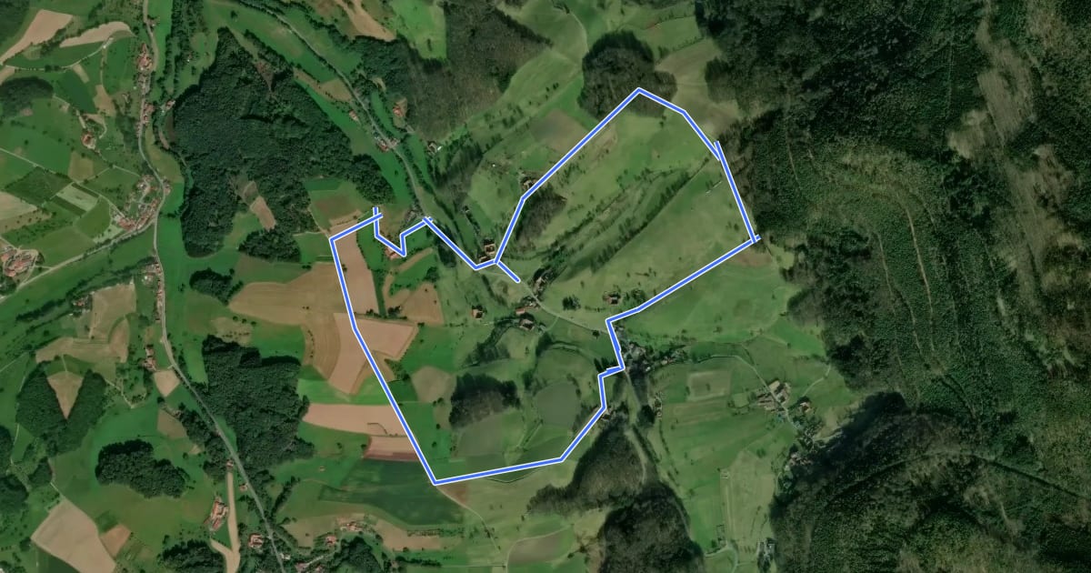 Маршрут Rundwanderweg Rohrbach 2 на спутниковом снимке