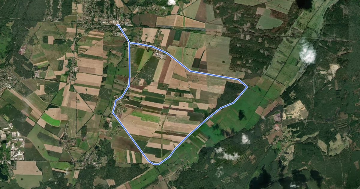 Маршрут Rundwanderweg Rotes Luch на спутниковом снимке
