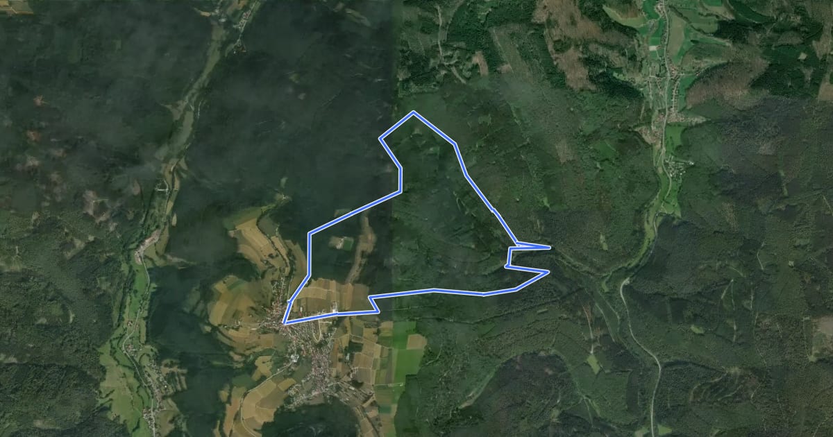 Маршрут Rundwanderweg Rothenberg 2 на спутниковом снимке