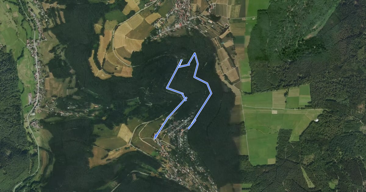 Маршрут Rundwanderweg Rothenberg Oberer Hömerichsbrunnen 2 на спутниковом снимке