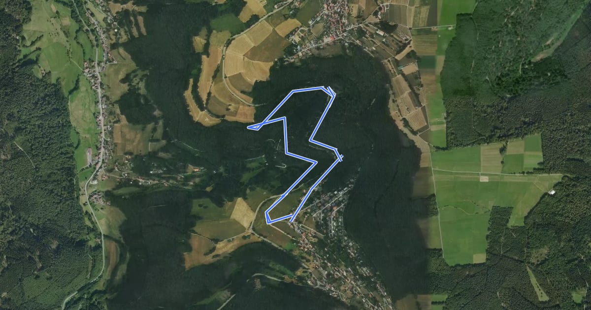 Маршрут Rundwanderweg Rothenberg Oberer Hömerichsbrunnen 3 на спутниковом снимке