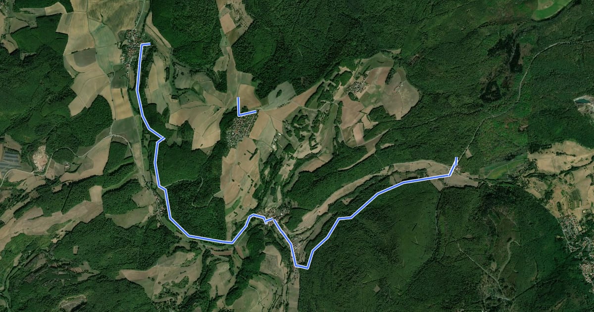 Маршрут Rundwanderweg Ruppertsecken - 4-Dörfer-Wanderweg на спутниковом снимке