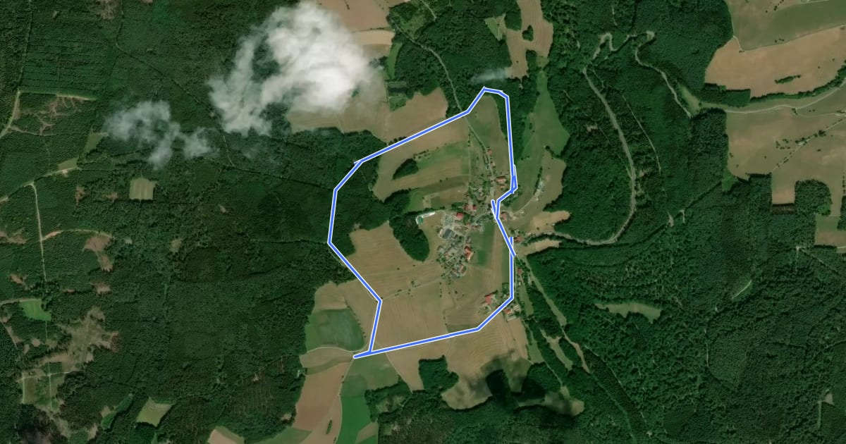 Маршрут Rundwanderweg Schafgarten 3: Hainbuche-Weg на спутниковом снимке
