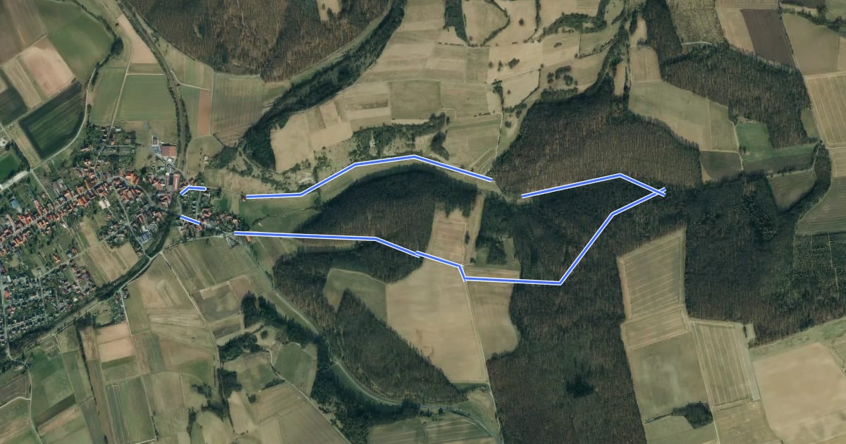 Маршрут Rundwanderweg Scheden 3 на спутниковом снимке