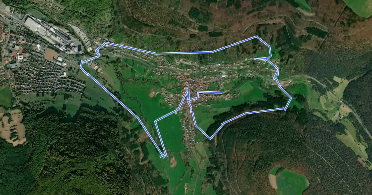 Маршрут Rundwanderweg Schneeberg 1 на спутниковом снимке