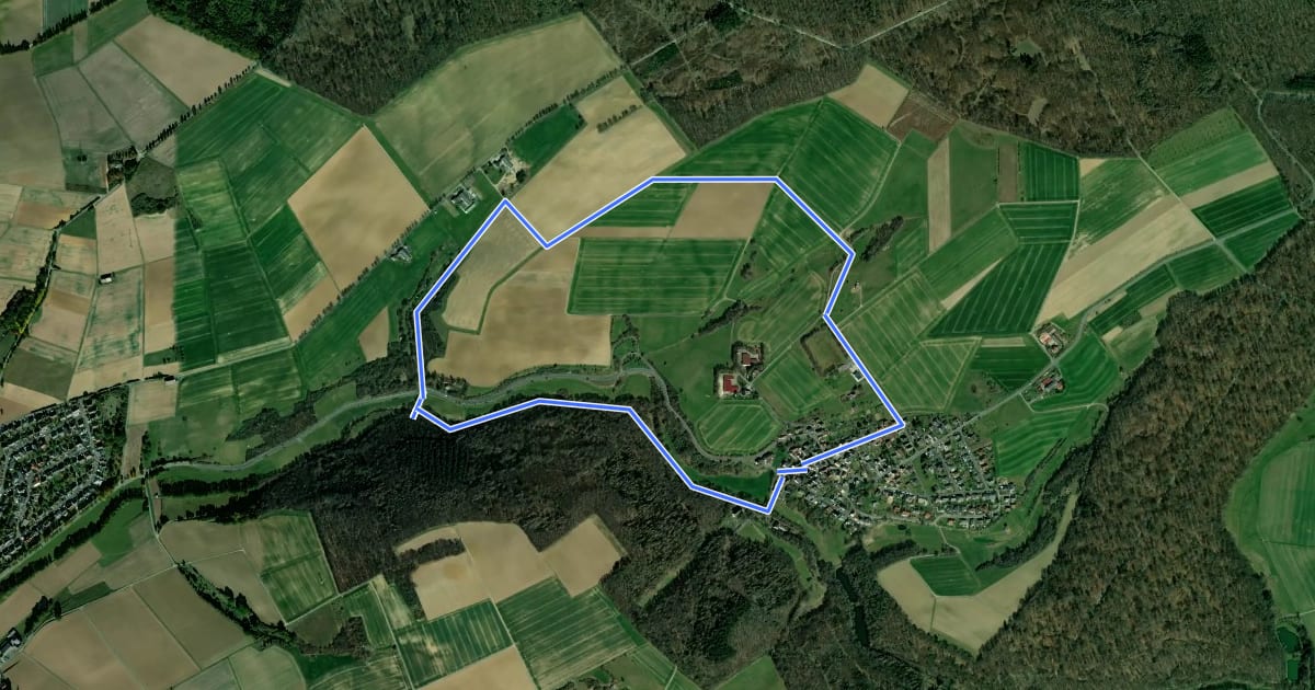 Маршрут Rundwanderweg Schwickershausen 3 Waldblickweg на спутниковом снимке