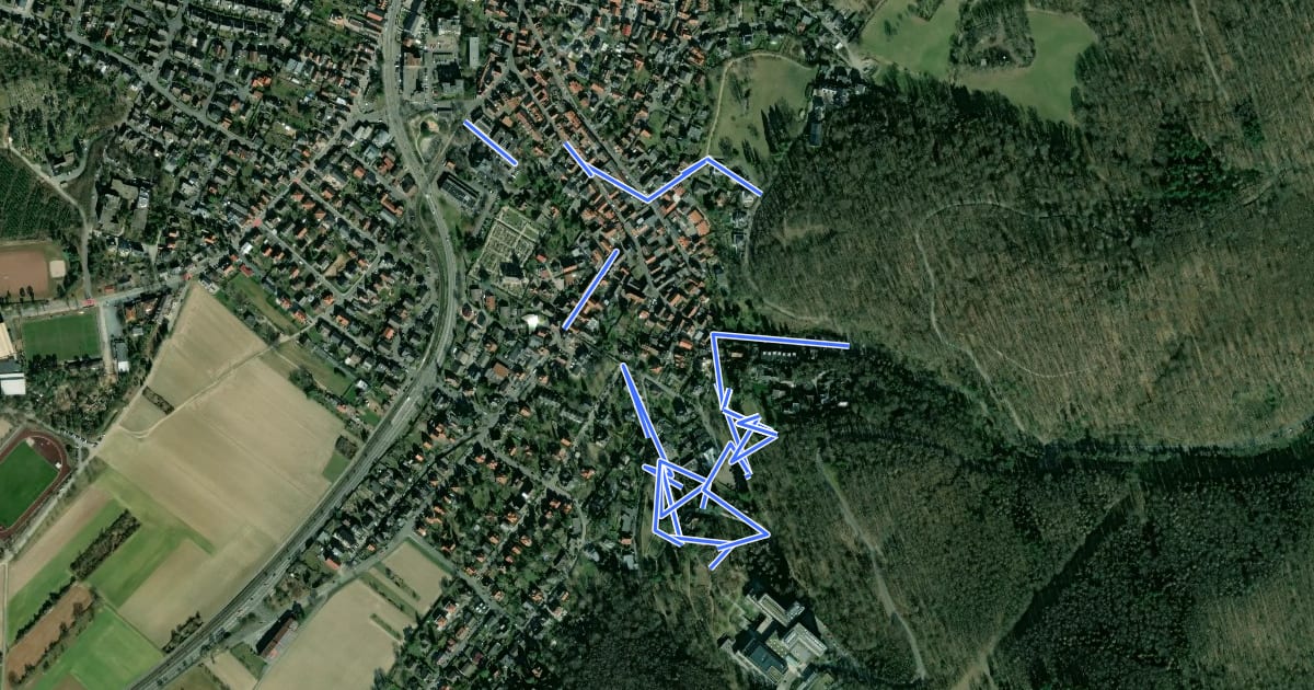 Маршрут Rundwanderweg Seeheim-Jugenheim 4 на спутниковом снимке