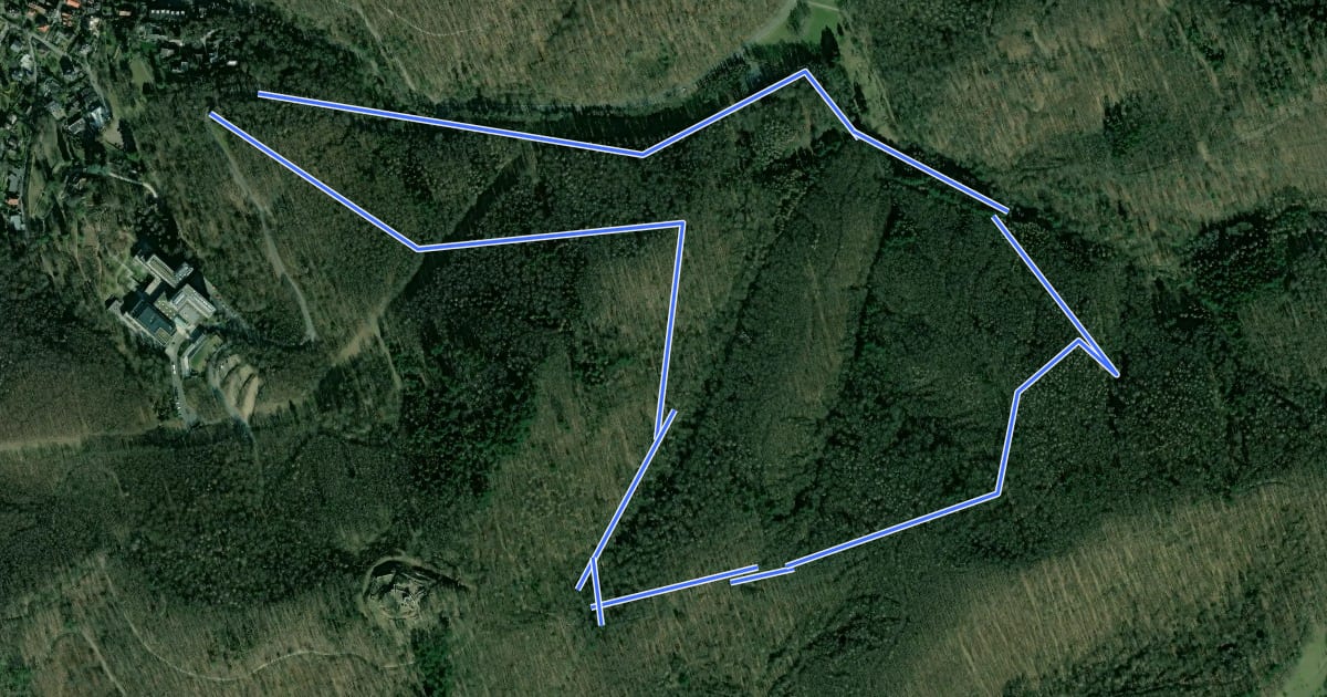 Маршрут Rundwanderweg Seeheim-Jugenheim Friedensquelle 5: Tannenberg-Weg на спутниковом снимке