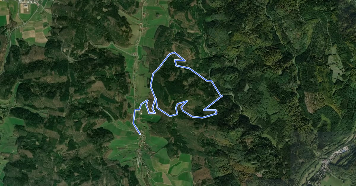 Маршрут Rundwanderweg Sensbachtal 2 на спутниковом снимке