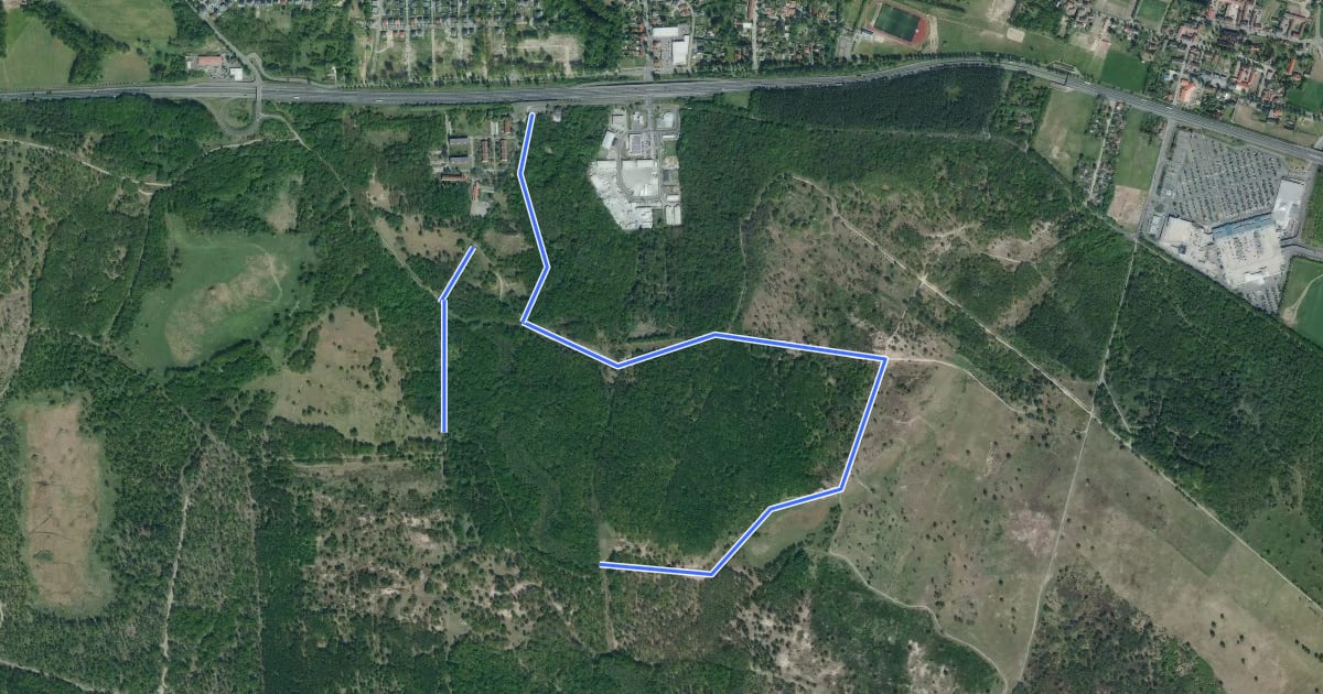 Маршрут Rundwanderweg Sperlingshof - Giebelfenn на спутниковом снимке