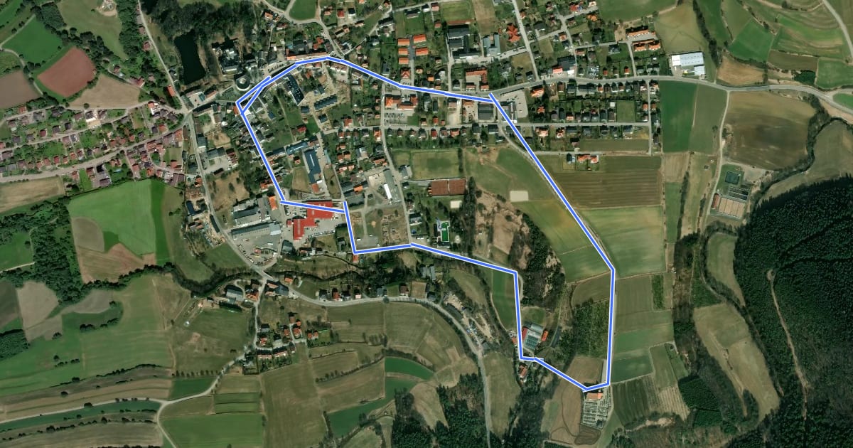 Маршрут Rundwanderweg St. Anna на спутниковом снимке