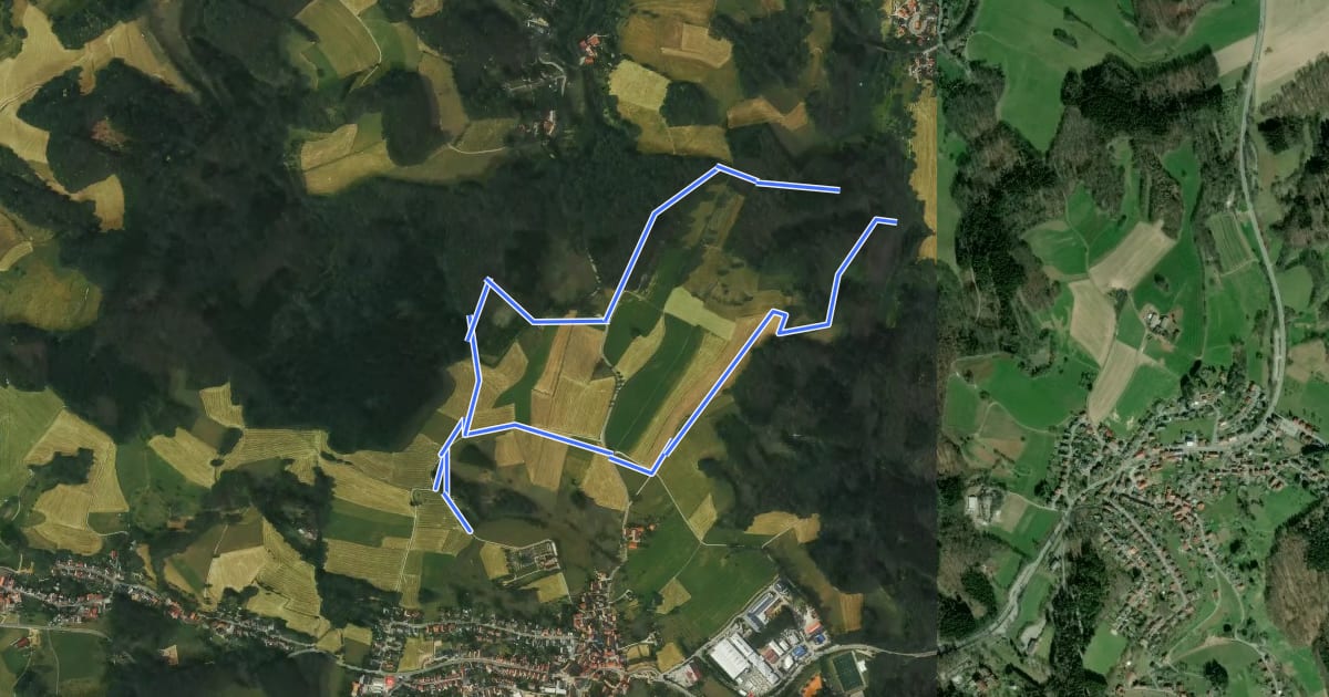 Маршрут Rundwanderweg Steinachquelle 5: Götzenklingen-Weg на спутниковом снимке