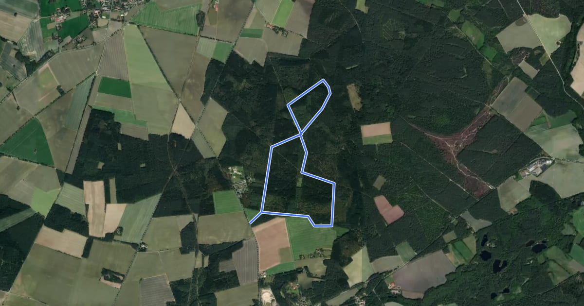 Маршрут Rundwanderweg Steinbeck/Luhe St2 на спутниковом снимке