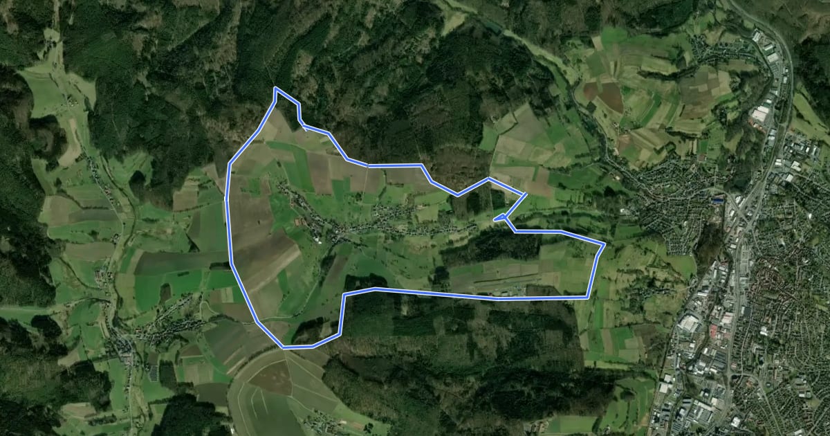 Маршрут Rundwanderweg Steinbuch 2: Rund um Steinbuch на спутниковом снимке