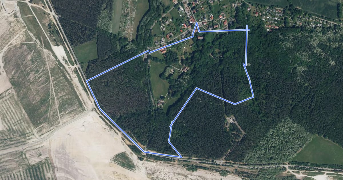 Маршрут Rundwanderweg Steinitzer Alpen на спутниковом снимке