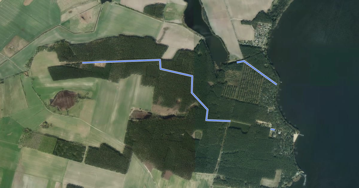 Маршрут Rundwanderweg Swietensee на спутниковом снимке