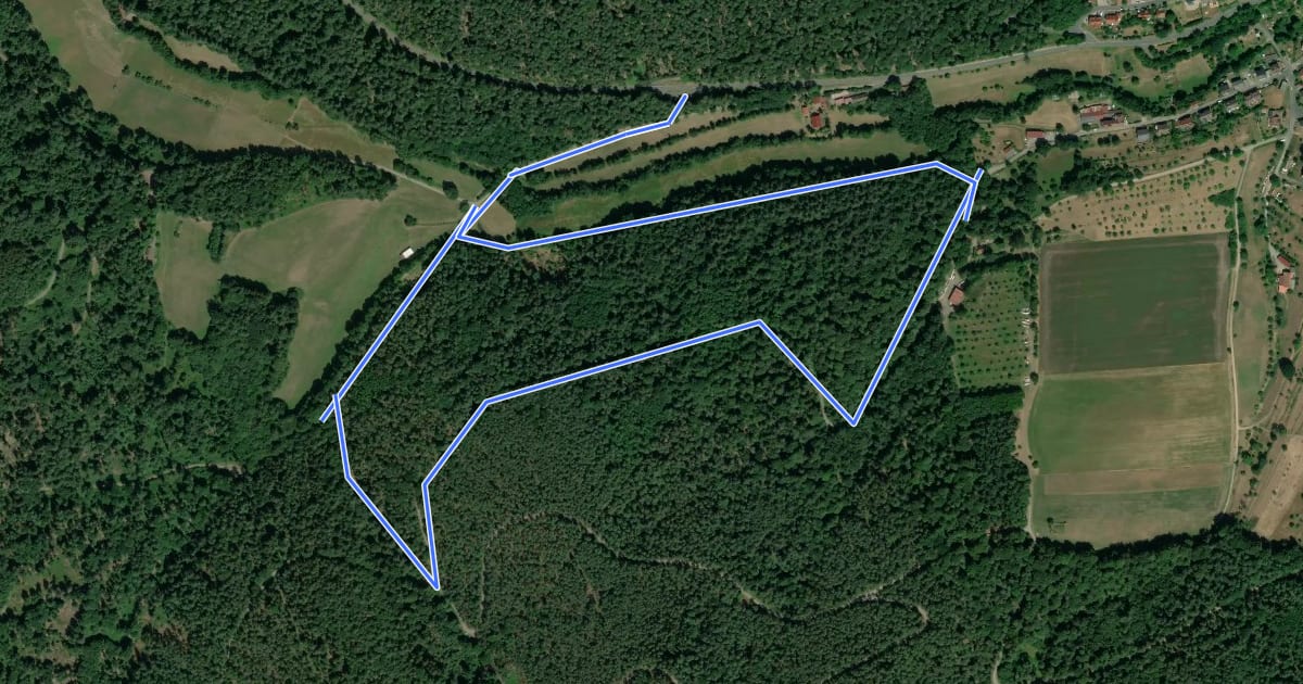 Маршрут Rundwanderweg Tal Laudenbach 4: Laudenbachl-Weg на спутниковом снимке