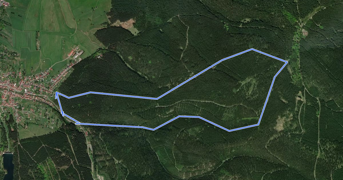 Маршрут Rundwanderweg - Tambach-Dietharz - Steigerhaus на спутниковом снимке